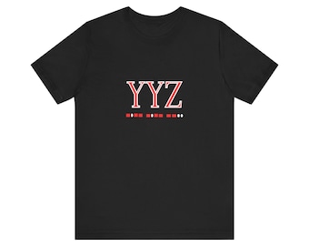 YYZ Morse Code T-Shirt black