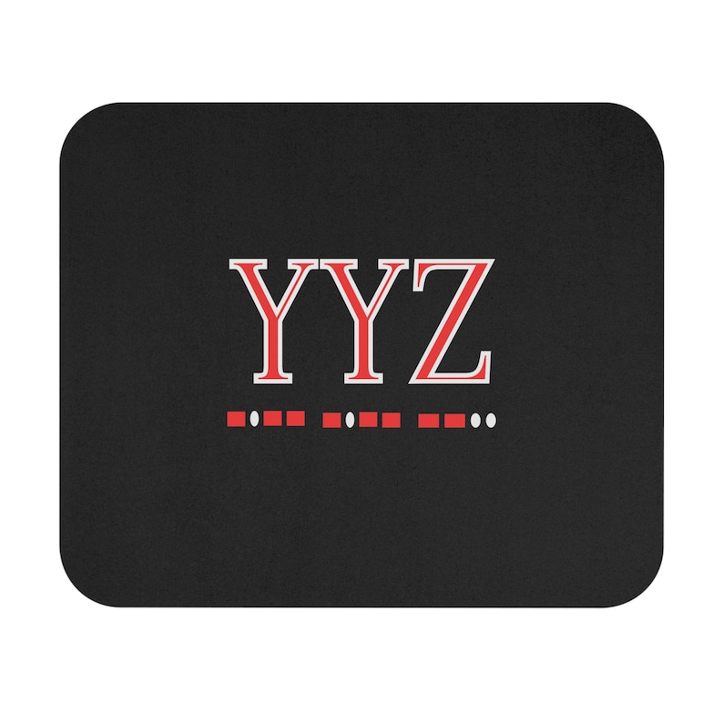 Rush Fans YYZ Morse Code Mouse Pad Etsy