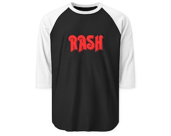 Rash Unisex Raglan Shirt, Retro Sporty Style
