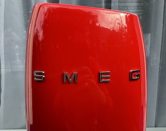 Smeg Knife Block Red