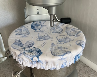 Toile Chickens Reversible Mixing Bowl Cover - Stand Mixer Cover