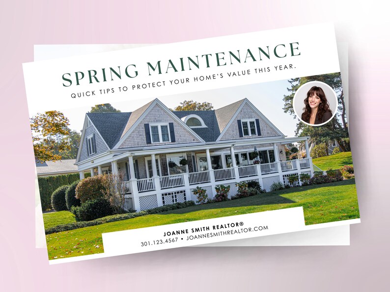 Spring Home Maintenance Postcards | Real Estate Mailer Template ...