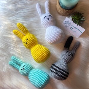 Crochet Bunny Rabbit | Baby Toys | Finished Toy | Crochet Doll For Sale | Birthday Gift | Easter Bunny Crochet | Bunnies