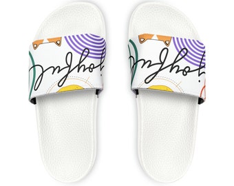 Youth PU Slide Sandals