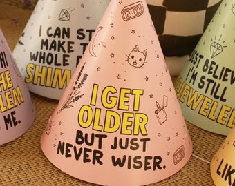 Older Never Wiser Par-Tay Hat Pack | 5 pack or 10 pack