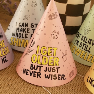 Älterer Never Wiser Par-Tay Hut Rucksack | 5er Pack oder 10er Pack