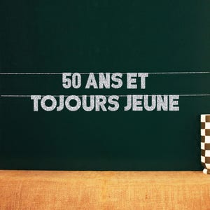 50 アンス エ トゥジュール ジュヌ |フランスのパーティーデコレーション | 20 色のオプション