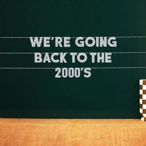 Torniamo agli anni 2000 / Cartello per festa a tema Y2K / Striscione per addio al nubilato a tema Millennium / 20 opzioni di colore