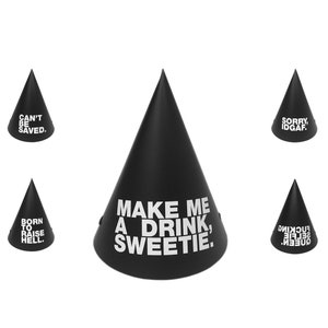 Lot de chapeaux de fête Rude Attitude | Lot de 5 ou de 10