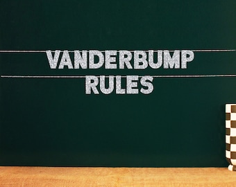 Reglas de Vanderbump / 20 opciones de color