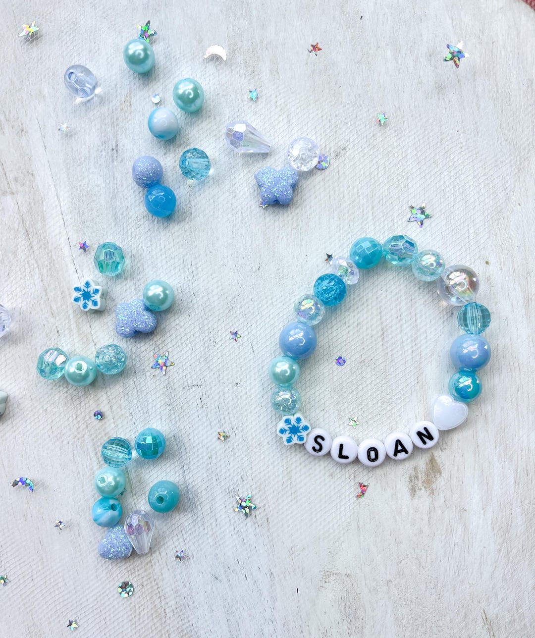 Frozen Bracelet Kit | Frozen Inspired DIY Bracelets | Winter Birthday ...