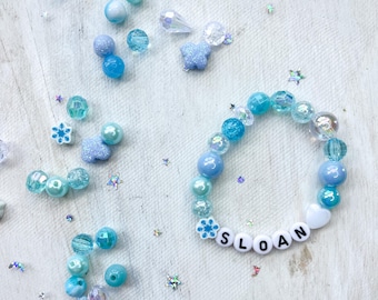 Frozen Bracelet Kit | Frozen Inspired DIY Bracelets | Winter Birthday Favor | Elsa Birthday Party Favors | Frozen Birthday Favors