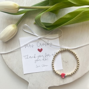Teacher Appreciation Gift, Teacher Bracelet, Gold Bracelet Stack, Teacher Gifts, Teacher Appreciation Gift Ideas, Dainty Gold Bracelet Stack