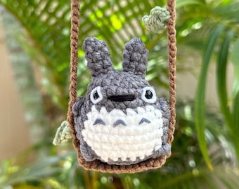 Adorable Totoro Rearview Mirror Swing - Totoro Plush - Studio Ghibli Decor