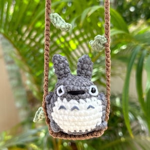 Adorable Totoro Rearview Mirror Swing - Totoro Plush - Studio Ghibli Decor