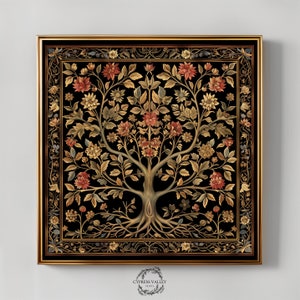 William Morris inspired Tapestry Print | Vintage Wall Art