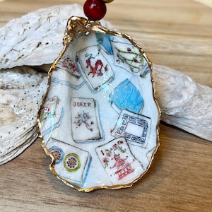 Mahjong Oyster Shell Ornaments