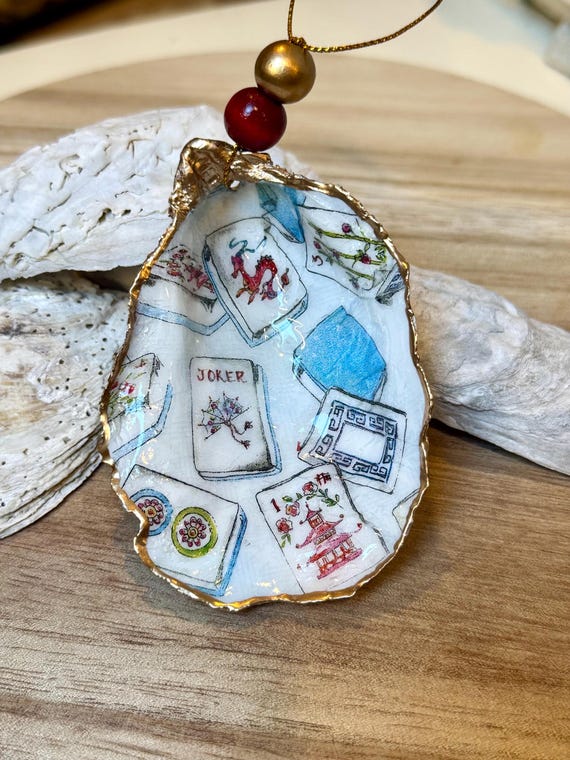 Mahjong Oyster Shell Ornaments