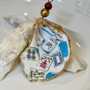 Mahjong Oyster Shell Ornaments afbeelding 2
