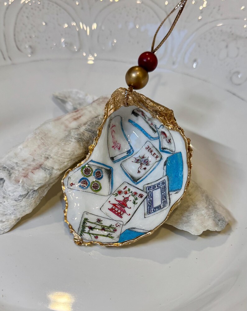 Mahjong Oyster Shell Ornaments afbeelding 7