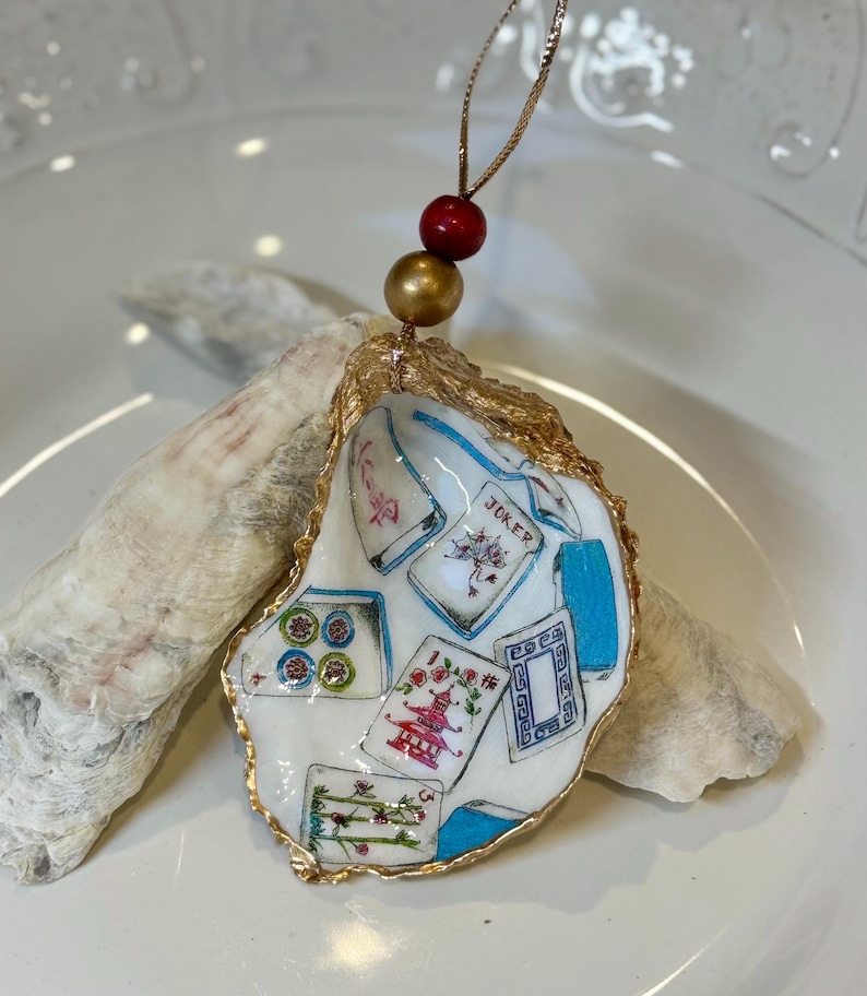 Mahjong Oyster Shell Ornaments afbeelding 12