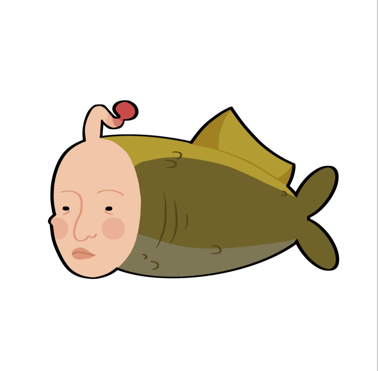 PREORDER Jerma985 Seaman Fish Psychiatrist Double Sided 3 Inch Acrylic Keychain Etsy