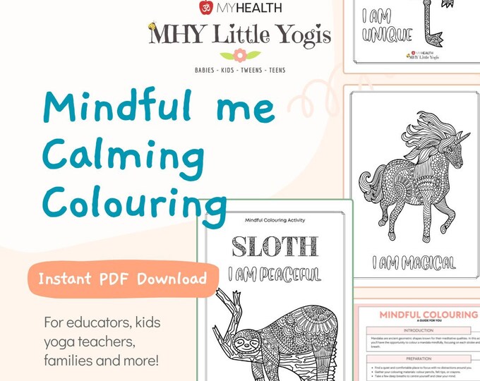 Kids Mindful Me, Animal Mandala Calm Colouring Pack