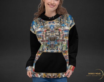 Abstract Painting Women's Hoodie - Soft Cotton-Feel, Eco-Friendly