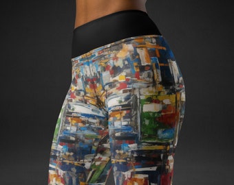 Abstract Painting Yoga Leggings for Women Activewear