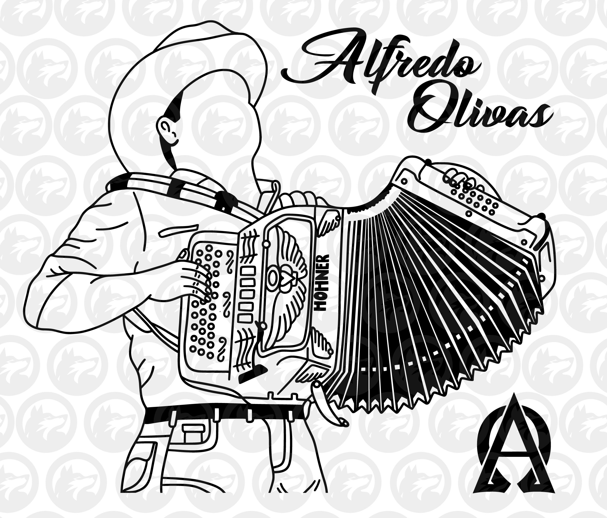 Alfredo Olivas Vektor (Bild, Logo und Name)