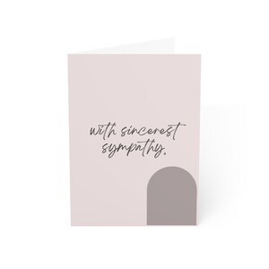 Sympathie (fausse couche/nourrisson/enfant) Cartes de voeux pour le décès (1 et 10 pcs)