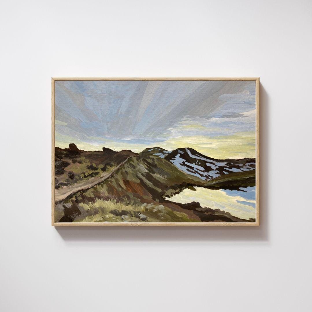 Colorado Mountains Art Print, Rocky Mountain National Park Wall Decor ...