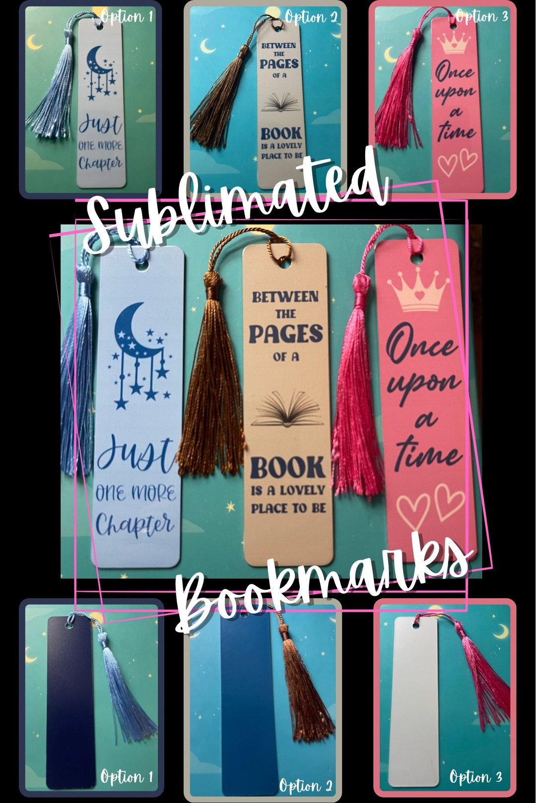 Sublimated Bookmarks - Etsy