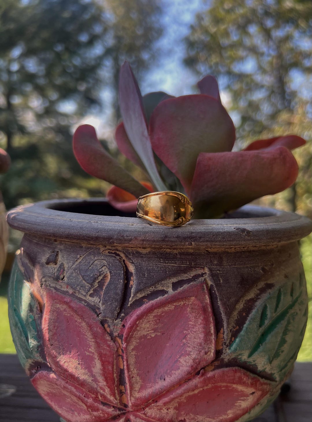 Gold Spoon Ring | Spoon Jewelry | Antique Vintage Ring | Silverware ...