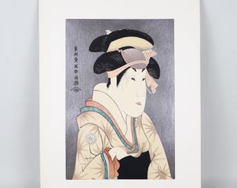 東洲斎写楽 歌舞伎役者 木版画 復刻版 高見沢出版社 額なし - Etsy 日本