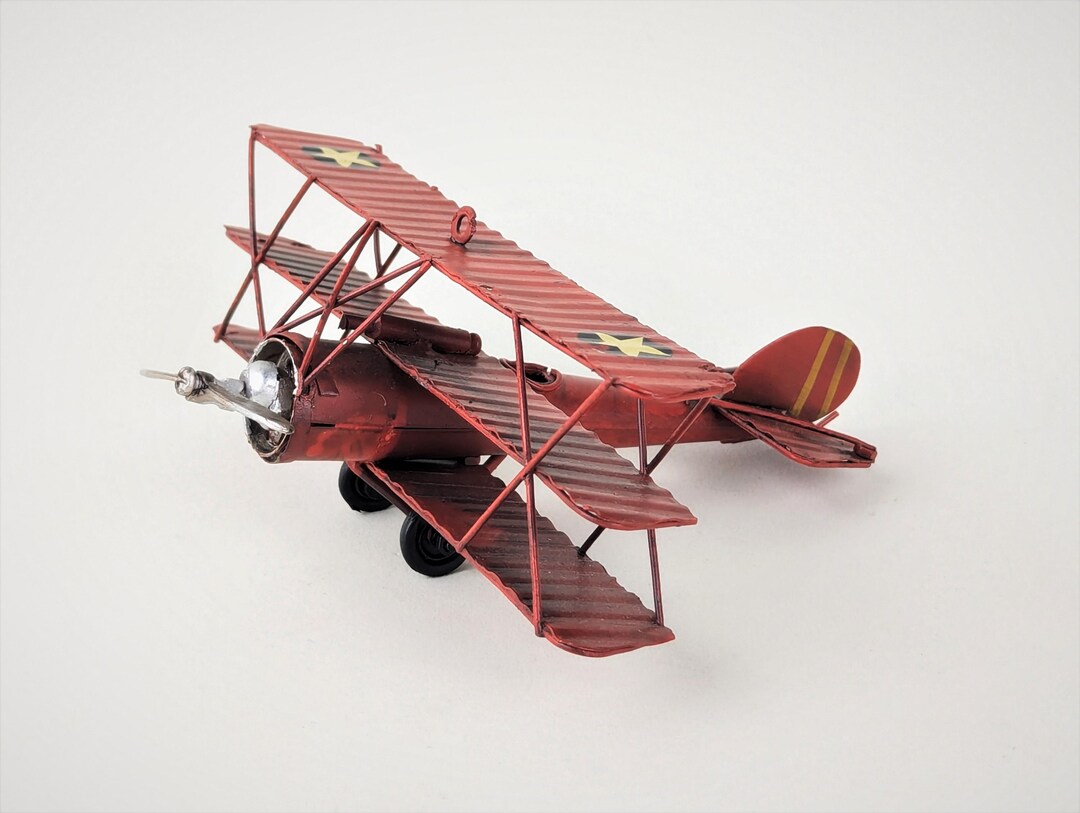 Tri plane Metal Red Vintage Toy Airplane On Wheels 6 25 Inches Wide Etsy Tri plane Metal Red Vintage Toy Airplane On Wheels 6 25 Inches Wide Etsy