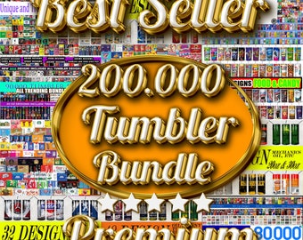 200K Best Seller Tumbler Wrap Bundle, Ultimate Tumbler Wrap Bundle, design bundle for tumbler sublimation, Best Selling Tumbler Wrap.
