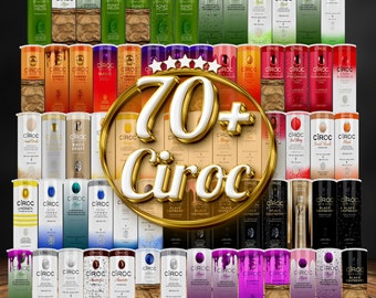 Ciroc Vodka Tumbler Wrap Bundle, 70+ Designs, 20oz Skinny Sublimation (Digital File)