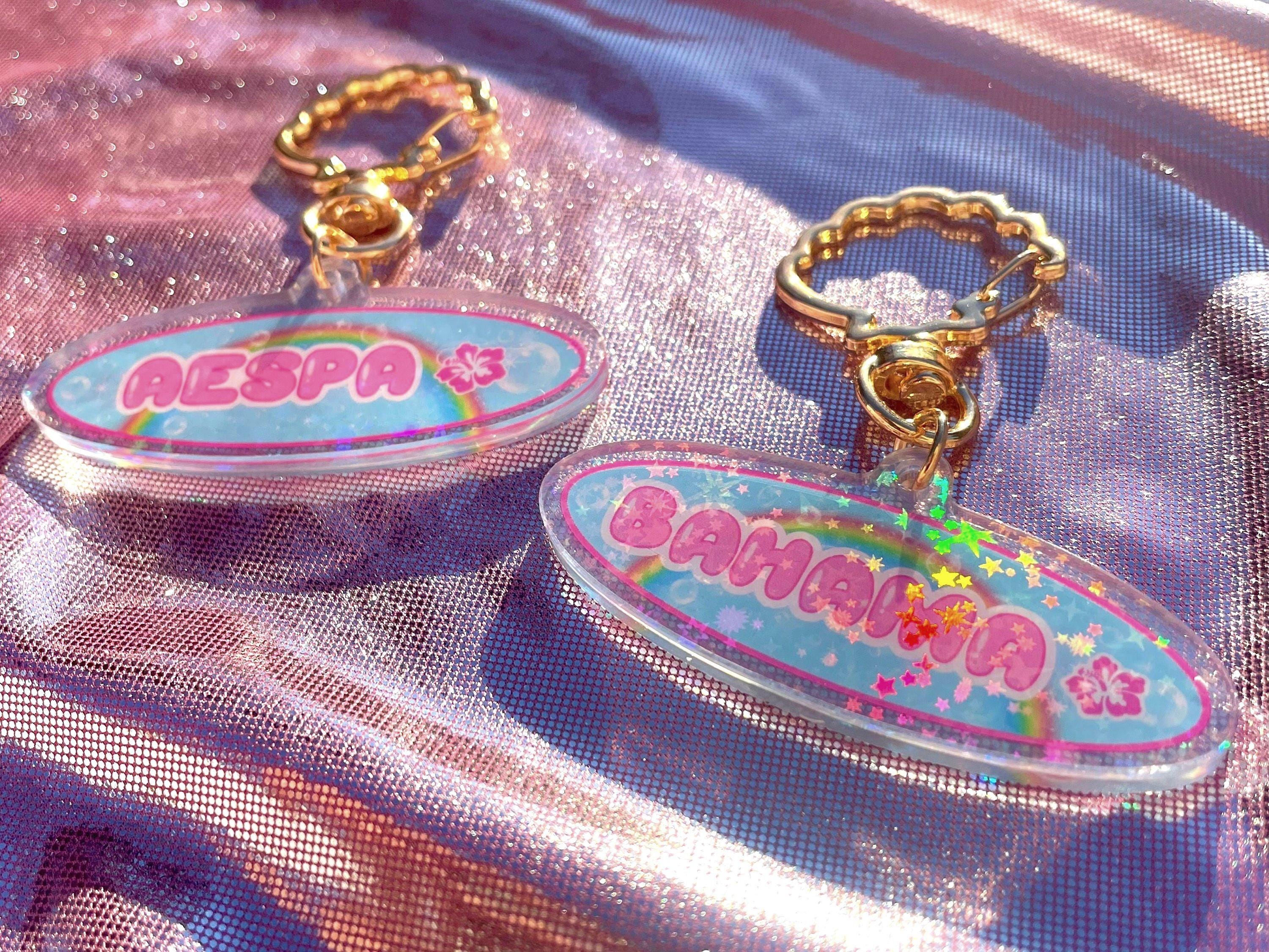 aespa NINGNING ニンニン メタリックキーホルダー　シュシュ　セット Ningning Keychain - Etsy