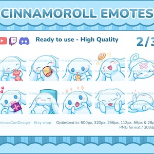 10 Cinnamon Emotes for Discord, Twitch & YouTube | Part 2 of 3 | Stream Emotes | For streamers/gaming | Cute stickers | Funny emotes | PNG