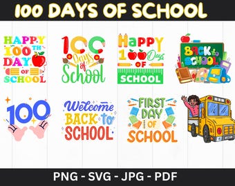100 day of school Svg, 100 day of school Clipart, brushstroke 100 days of school png, Teacher 100 days, 100 days of school teacher png