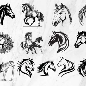 Horse SVG ,Horse SVG Bundle ,Horse Png ,Horse Bundle, Silhouette Animal, Horse Head, Horse Lover, Horse Clipart, Instant Download