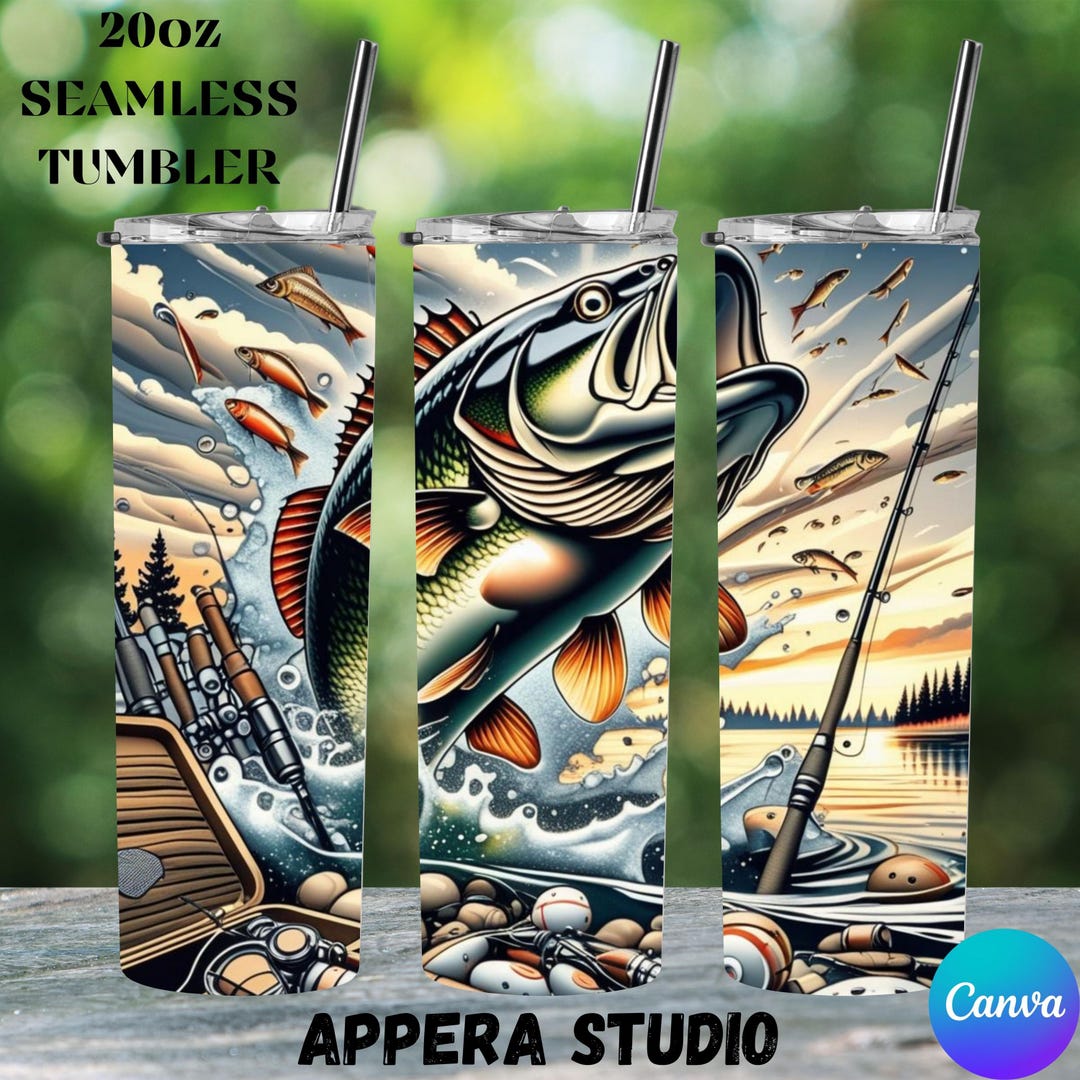 Fisherman Tumbler Wrap , Fishing Life Sublimation PNG Digital Download ...