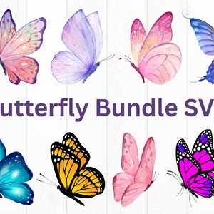 Butterfly SVG, Butterfly Bundle SVG Files, Butterfly SVG Layered, Butterfly Files for Cricut, Butterfly Clipart, Butterflies Svg, Silhouette