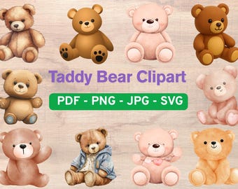 Teddy Bear svg, Teddy Bear svg Bundle, Teddy Bear With Balloons, Teddy Bear Silhouette, Baby Bear svg,Bear Clipart ,Bear svg ,Digital Card