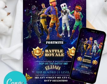 Gamer Invitation, Gamer Birthday, Gamer Printable, Gamer Digital, Gamer Party, Birthday Invitation, Gamer Card, Gamer video Invitation
