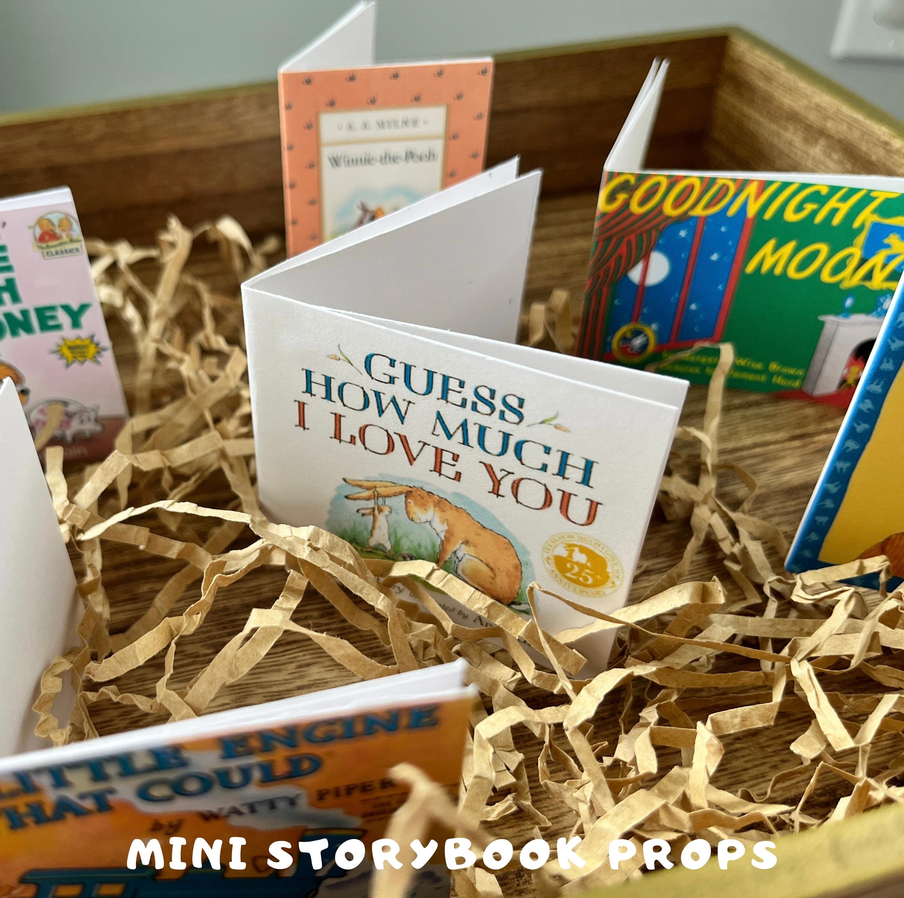 10pc - Mini storybook props — table props — random assortment— dessert table — Cardstock —center pieces — birthday — baby shower
