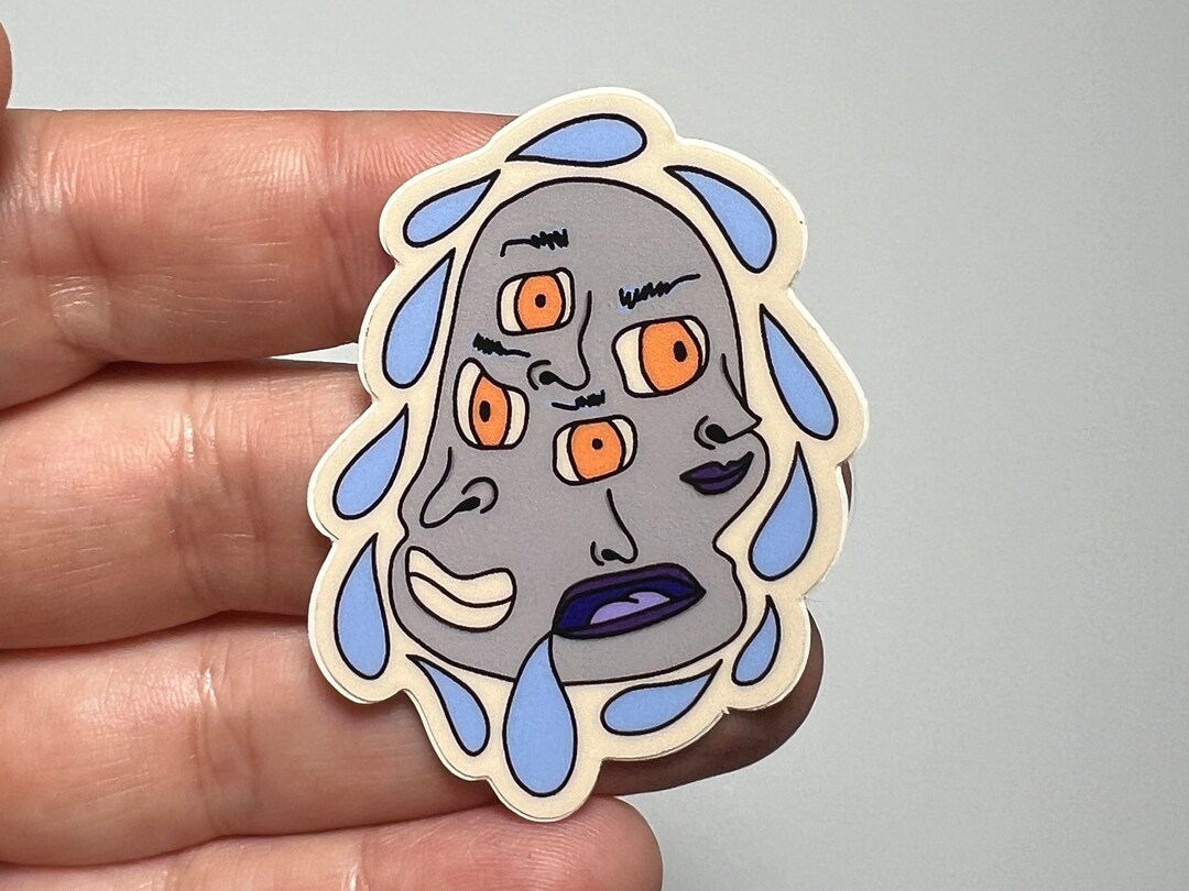 Drowning in Pressure Vinyl Sticker: Pop Art Inner Turmoil - Etsy