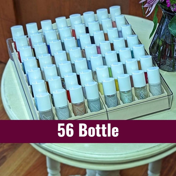 56 Bottle Modular Nail Polish Organizer