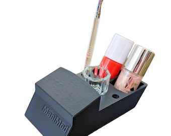 Nail Polish Finger Rest with Brush/Dappen Dish Holder